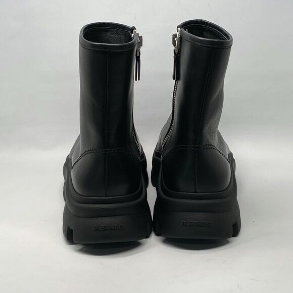 Jil Sander Leather Zip Ankle boots size 41/us size 8